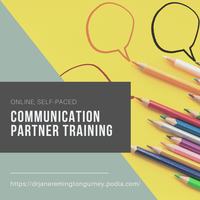  On line, self-paced Communication Partner Training.