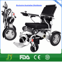 Foldable Electric Wheelchair Lightweight Heavy Duty Extra Wide Seat Option